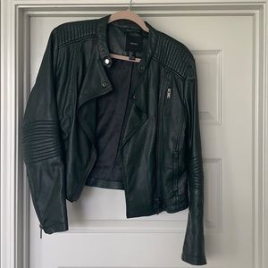 Forest Green leather jacket
